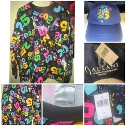 Disneyland Resort 2025 Sweatshirt (Size XL) & Matching 2025 Aulani Hat *NWT*