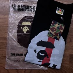 A Bathing Ape Gran Turismo Academy Bape Crew Black Graphic Cotton Men's M Tee