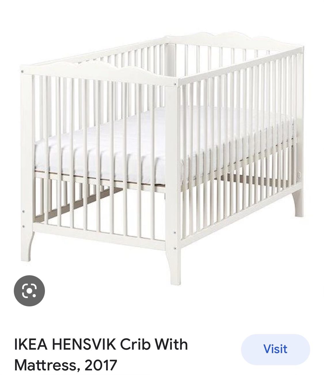 静岡市引き取り可 IKEA HENSVIK IKEA Hensvik Crib + Vyssa Mattress for Sale in Gilbert, AZ - OfferUp