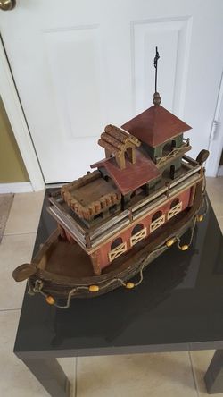Wooden Decorative Boat