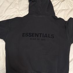 Essentials Fear Of God Hoodie Black