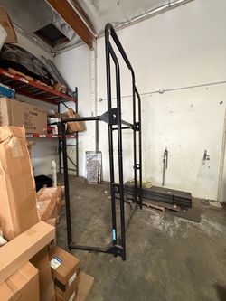 Black Steel Power Rack Frame