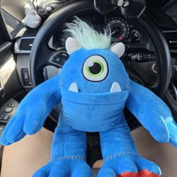 Tooth Ogres - Plush One Tooth Ogre Soft Animal Pillow Blue-Tooth Holder 