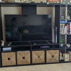 TV Cabinet Table With 4 Storage Boxes