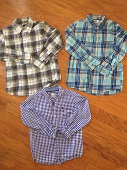 EUC boys shirts bundle size 8