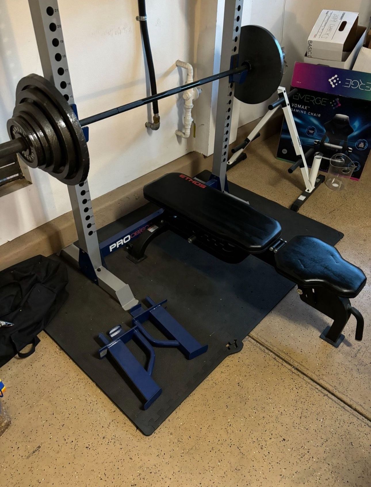 Home Gym Half Rack W/ Weights