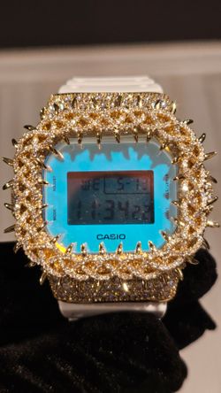 VVS D 💎Iced Out Thorn Bezel Moissanite G-Shock Watch
