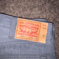 levi 501 grey size 40/30