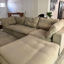 Khaki Cloud Couch / Sectional