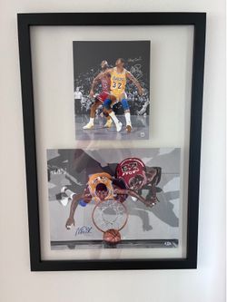 Magic Johnson Signed/Framed Photos 24x36 w/ Inscription! SEND OFFERS