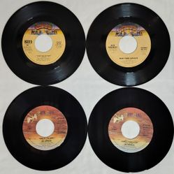 Led Zeppelin and KISS 45 Lot of 4 VG+ Condition