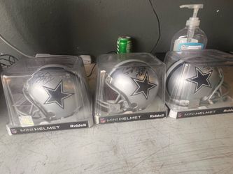 Dallas cowboys sign mini helmets from the 90s