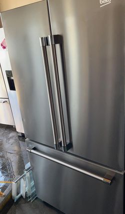 Beko 3 Door Stainless Steel Fridge

