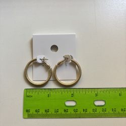 Gold Circle Earrings