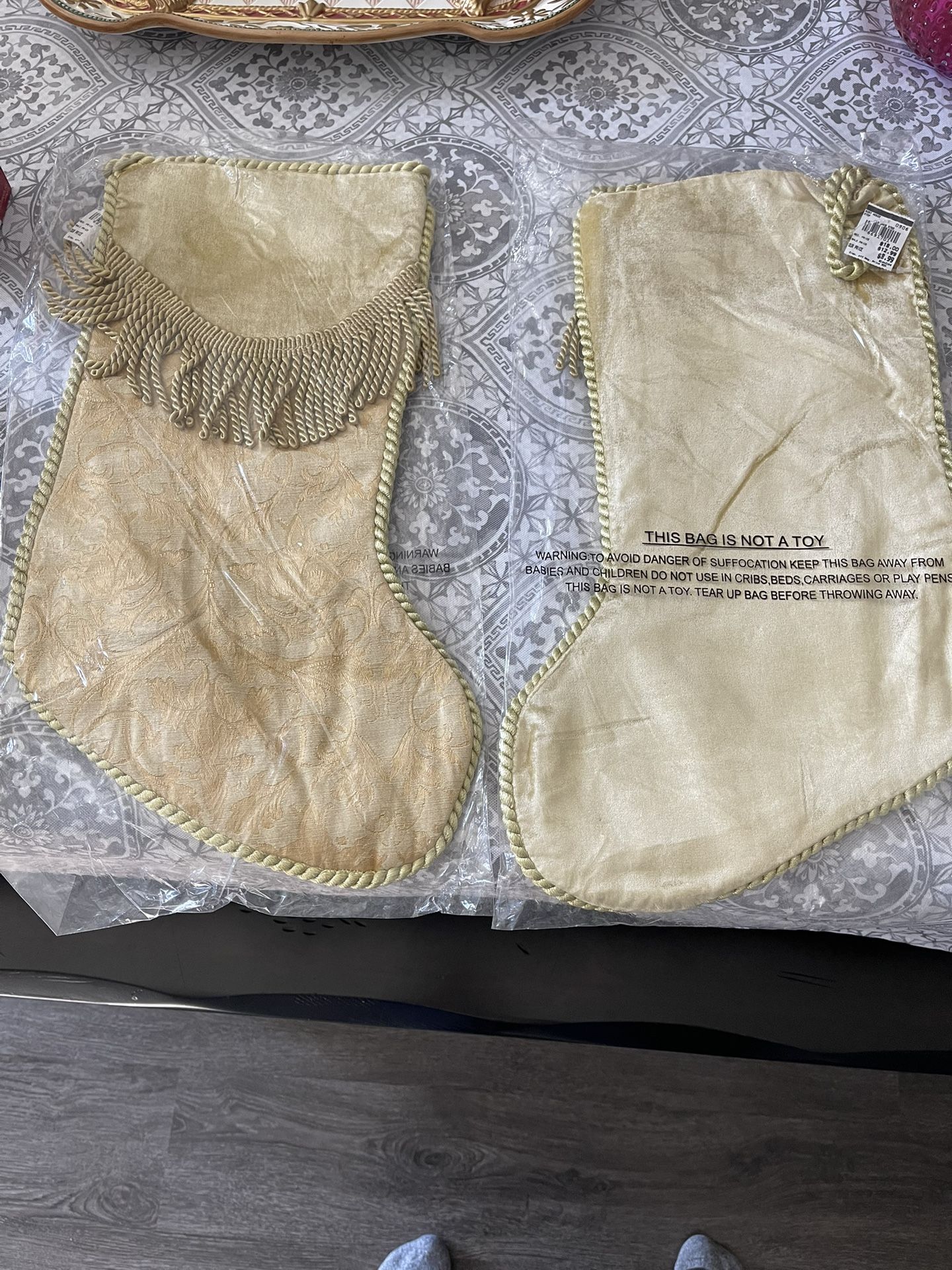 Christmas Gold Stockings & Extras