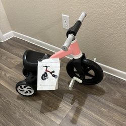 banana bike Kids Tricycles Age 2-4 - Removable Pedals and Adjustable Seat - 3 Wheel Balance Bike - 11 Inches Front Wheel - Developmental Ride for Boys