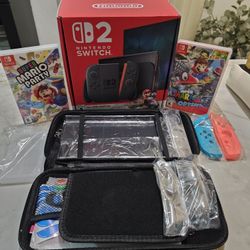 Nintendo Switch( Mario Kart) 2 & 8 Games And New Protective Case