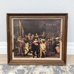 Antique/Vintage Framed Art Giclee Print "The NightWatch" by Rembrandt Harmensz. VAN. RIJN(1(contact info removed))