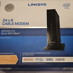 Linksys 24x8 Cable Modem CM3024 DOCSIS 3.0