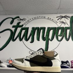 Jordan 1 Low Travis Olive 