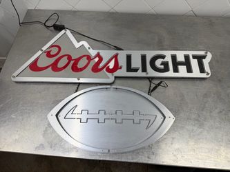 Coors light neon sign