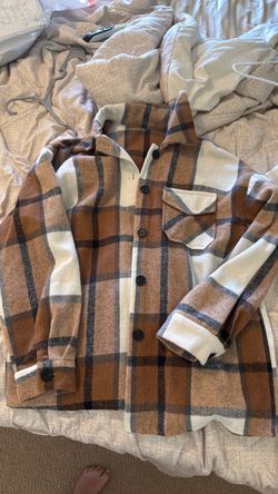 Brown Plaid Flannel Shacket