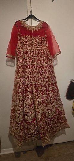 Indian red dress