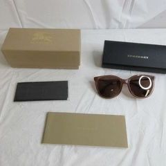 Burberry Alice Brown Cat Eye Frame Brown Solid Lens Sunglasses BE4333 - New