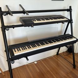Yamaha Digital/MIDI Keyboard + 3-Tier Keyboard Stand + Casiotone