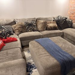 Three Piece Couch + Ottoman