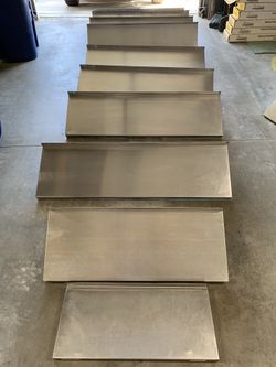 Heavy Gage Stainless Steel Restaraunt Grade Shelving
