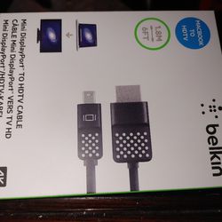 NEW!Belkin Mini Display Port To HDTV Cable
