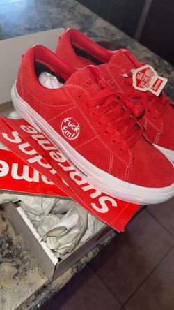 Supreme Vans Sid Collab Red Size 6.5 Men’s Or 8 In Women’s