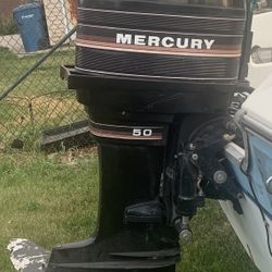 Riker Boat  Mercury Motor