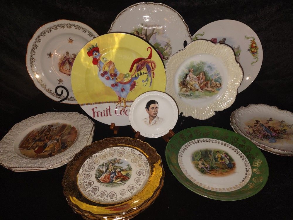 15 Assorted Antique And Vintage Decorative/Dinner Plates