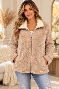 Women's Sherpa Zip-Up Jacket
