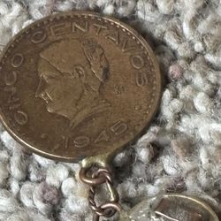 Mexico 1 Centavo coin bracelet 