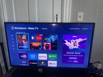 43” 4K Smart TV with Remote – $115 OBO