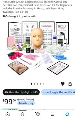 Hoka Professional Lash Extension Kit for Beginners