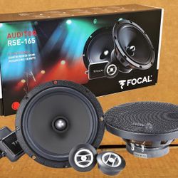 🇮🇹 Focal Car Speaker Set 6.5" 2-Way Component System Tweeters 120 Watts RSE-165 🚨 Payment Options Available 🚨No Credit Needed 🚨 