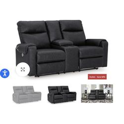 Axtellton Power Reclining Zero Gravity Sofa and Loveseat
