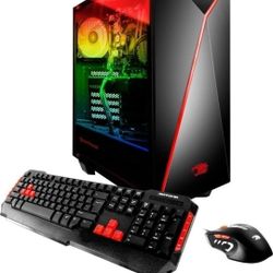 Gaming computer. No Windows. iBuyPower iBUYPOWER - Desktop - Intel Core i7 - No Memory - NVIDIA GeForce GTX 1060 + 1TB Hard Drive - Black/Red