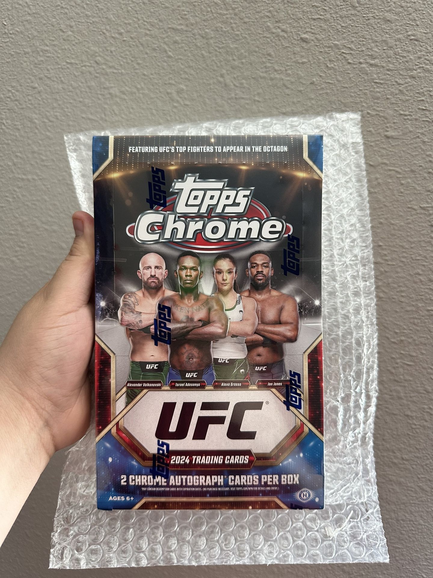 2024 TOPPS CHROME UFC HOBBY BOX