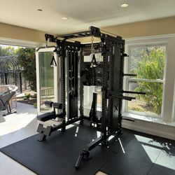 All In One Home Gym🔹Dual Cable Machine🔹Squat Rack