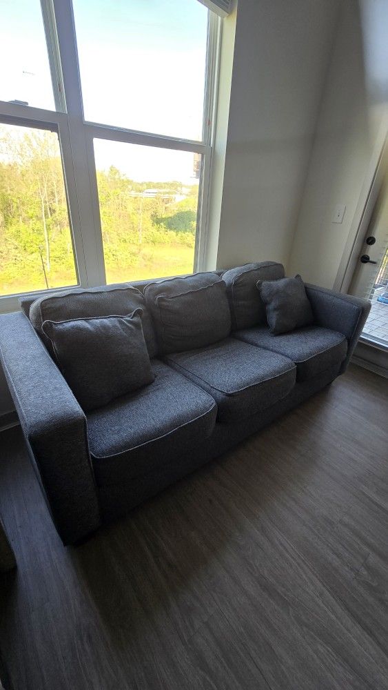 Modern Charcoal Sofa. (Fits Any Room)