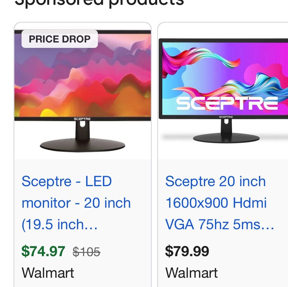 Widescreen 20” Computer Monitor