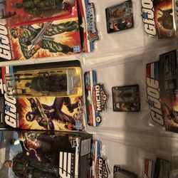 New G.I. Joe Figure Lot. Never Opened.Snake Eyes Duke Flint Roadblock.