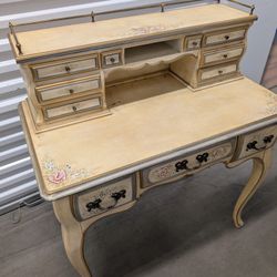 French Provincial Desk and Chair 