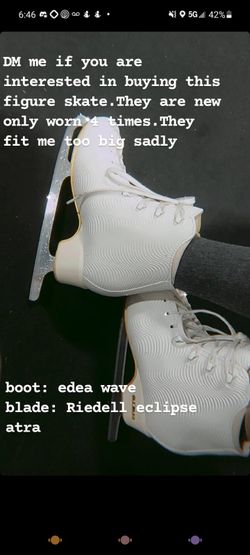 Figure skate Boot: Edea wave Blade: Riedell eclipse astra