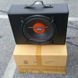Dual Subwoofers With Amplifiers ( 12 Inch And 10 Inch Diameter Voice Coil )